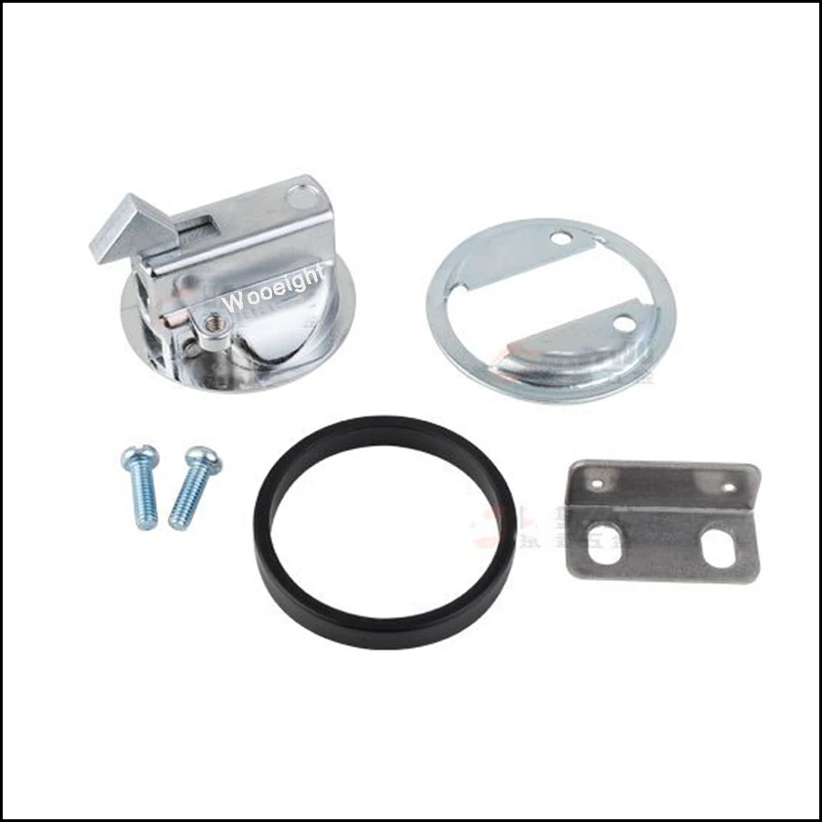 Marine Round Slam Hatch Latch Flush Pull Latch Zinc Alloy Chrome Finished Lift Handle Deck For RV Marine Boat Hardware (1)