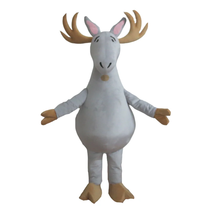 Grey Deer Costume Cosplay Outfits Adult Size Cartoon Mascot costume For Carnival Festival Commercial Dress | Тематическая одежда и