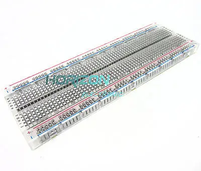 

10PCS MB-102 Transparent Material 830Point Solderless PCB Bread Board