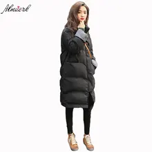 2017 new winter stand collar women s cotton jacket middle length models fashion loose women s