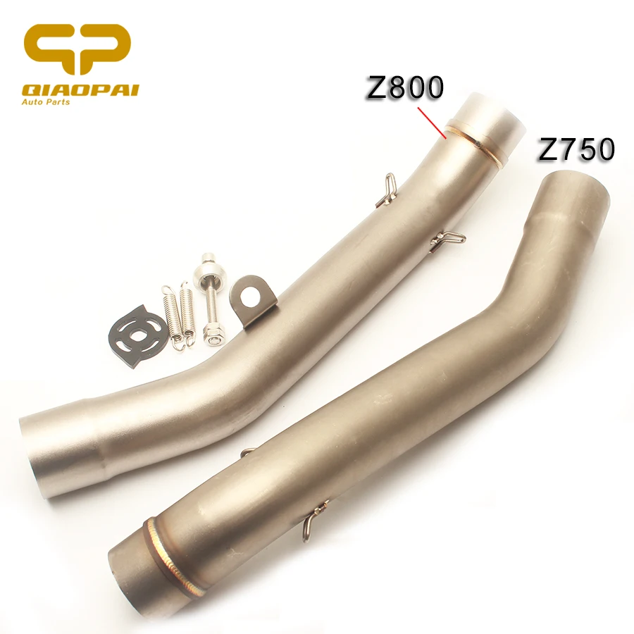 tubo de silenciador de escape de la motocicleta Acero inoxidable Tubo de escape de motocicleta universal Silenciador Silenciador de tubo de cola Medio azul Silenciador de escape