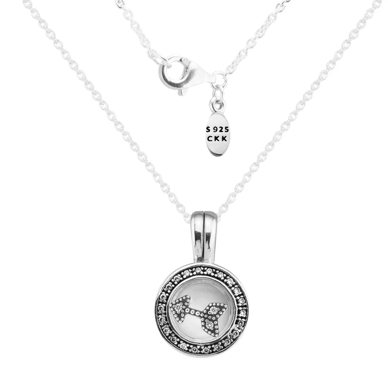 

Clarino FANDOLA плавающей медальон кулон, состоящий из сережек и ожерелья с внутренним любовь стрела 100% 925 стерлингового серебра ювелирные украшения Бесплатная доставка