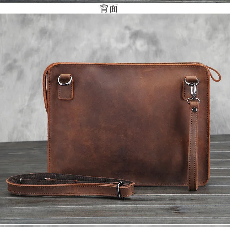 genuine leather men messenger bags  (2)