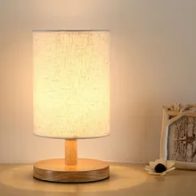 Прикроватная лампа для спальни, ночник, теплый белый светильник с регулируемой яркостью, подарок, деревянная настольная лампа, украшение дома, аксессуары, светильник s#0620