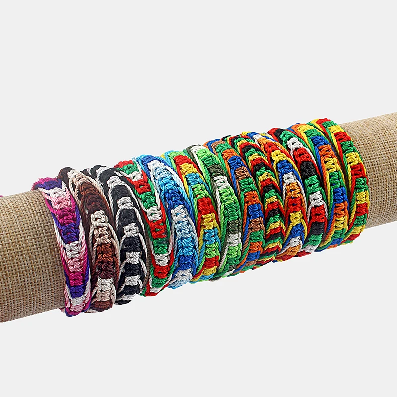

1pcs Colourful Thread HandMade Braided Surfer Woven Friendship Bracelet