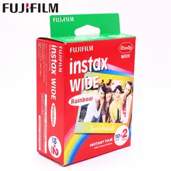 Подлинная Fujifilm Instax Wide радужная пленка 20 листов для Fuji мгновенный фотобумага Камера 300/200/210/ 100/500AF