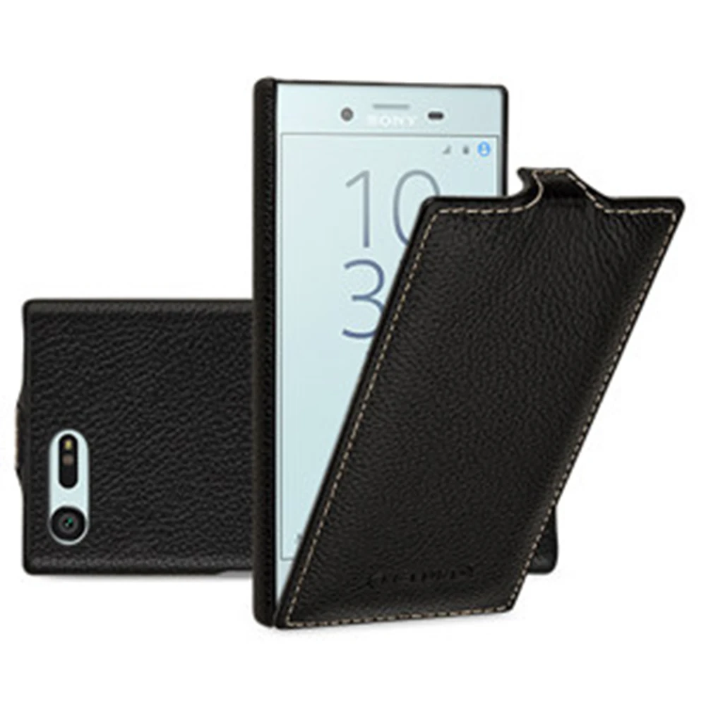 imágenes para 2017 Estilo Clásico 100% Del Cuero Genuino de Negocios Flip Up Down Cubierta del teléfono de La Piel para Sony Xperia X Compacto F5321 Casos + Regalo imágenes para 2017 Estilo Clásico 100% Del Cuero Genuino de Negocios Flip Up Down Cubierta del teléfono de La Piel para Sony Xperia X Compacto F5321 Casos + Regalo