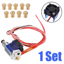 V6 J-head Hotend Remote Extruder Kit 3D Printer Cooling Fan Bracket Block Thermistors Nozzle 0.4mm 1.75mm Filament Parts V6 J-head Hotend Remote Extruder Kit 3D Printer Cooling Fan Bracket Block Thermistors Nozzle 0.4mm 1.75mm Filament Parts