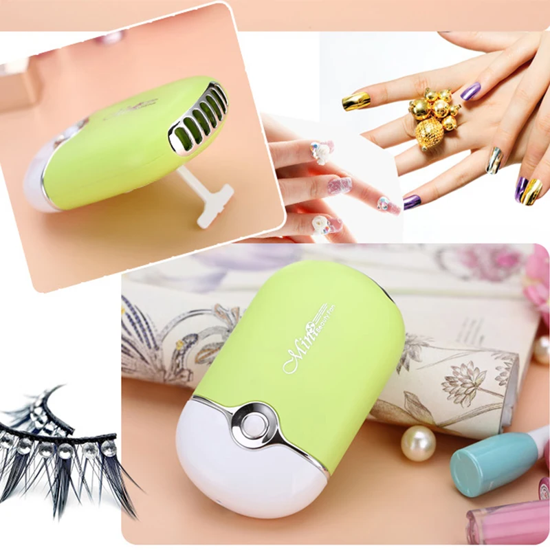 2 in 1 Mini Portable USB Handheld Blower for Nail Polish Fast Drying