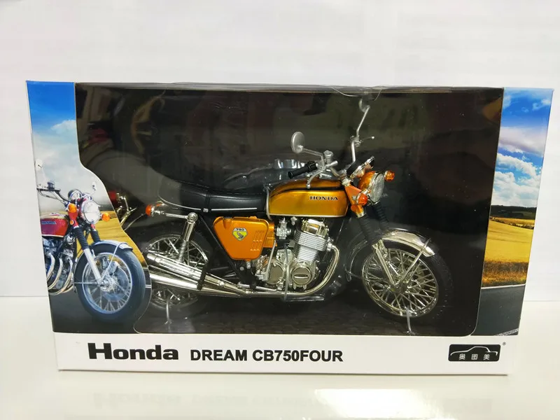 Новинка, литье под давлением, 1:12,, Honda 750, из печати, модель мотоцикла Cb750, имитационная игрушка из сплава