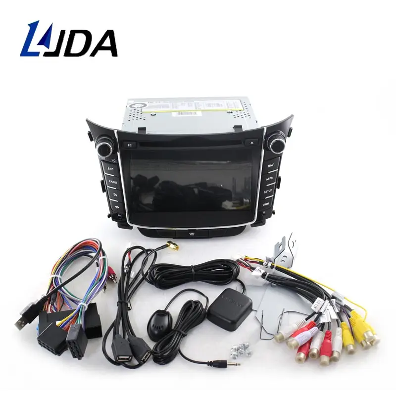 LJDA Android 9,1 reproductor de dvd del coche para I30 Hyundai Elantra GT 2012, 2013, 2014, 2015, 2016 Radio de coche gps de navegación multimedia ESTÉREO