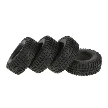 

4pcs Rubber Tires Wheels RC Car Rock Crawler Replacement Parts Accessories Hardware for 1/10 RC4WD D90 Axial SCX10