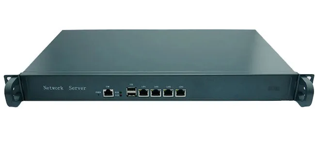 1U сервер брандмауэра Atom D525 двухъядерный 1 8 GHz 4 * Intel 82538V 1000M Поддержка pfSense WayOS IPFire и
