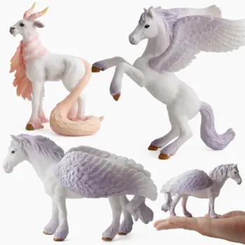 

3 Colors Action&Toy Figures Pegasus Unicorn Legend Elf Goat Toys Plastic Doll Animal Collectible Model Furnishing Kids Toy Gift