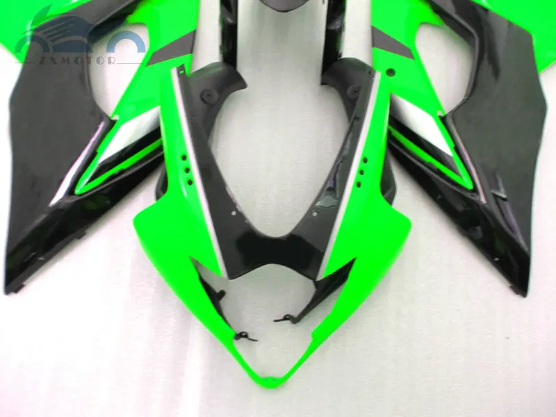 Обновите комплект обтекателей для Suzuki GSXR 1000 K5 K6 GSXR1000 2005 2006 шоссейных гонок Обтекатели набор 05 06 GSX R1000 цвета: зеленый, черный AT55