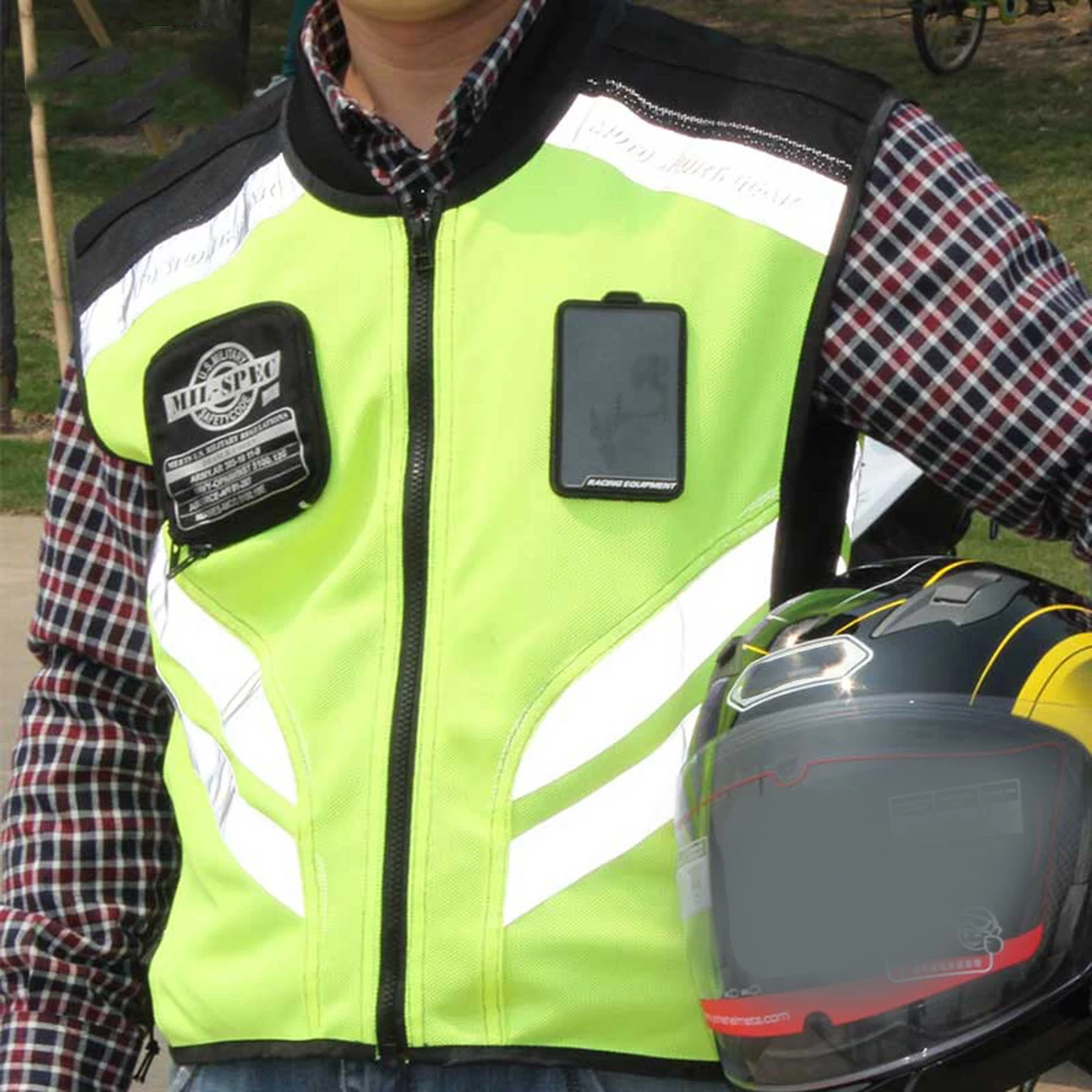 Sports Motorcycle Reflective Vest High Visibility Fluorescent Riding Safety Vest Racing Sleeveless Jacket Moto Gear Sports Motorcycle Reflective Vest High Visibility Fluorescent Riding Safety Vest Racing Sleeveless Jacket Moto Gear