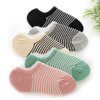 

5Pairs/10pieces Cotton Socks Women Striped Comfortable Casual Socks Low Cut Ankle Invisible Striped Female Sock Cute Meias Girls