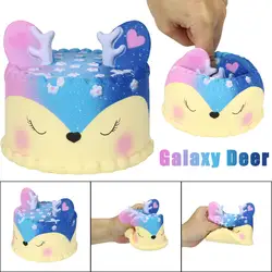 Galaxy Jumbo олень торт медленный рост Ароматические Squeeze Снятие Стресса Игрушка коллекция головоломка игрушка