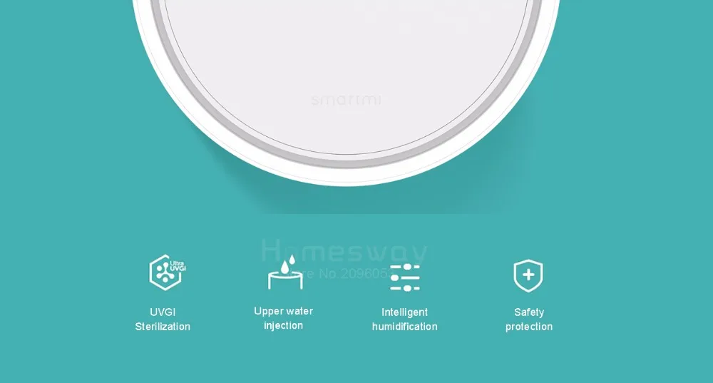 Xiaomi умный увлажнитель анти бактерии Air демпфер УФ бактерицидные аромат эфирные масла данных 3.5L ёмкость приложение управление
