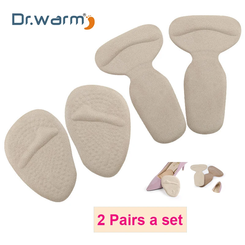 

2 Pairs a pack T-Shape insoles high heel shoes pad super soft insole Non Slip Sponge Cushion Foot Heel Protector