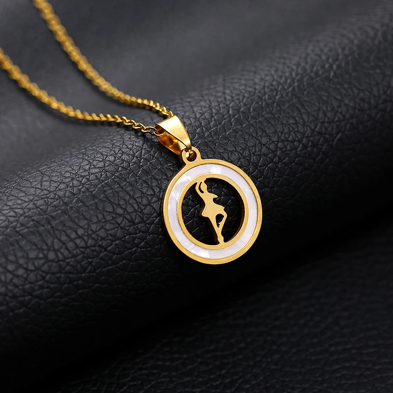 

Fashion Dancing Ballerina Dancer Ballet Dance Pendant Necklace Charm Stainless Steel Girls Christmas Valentine's day Gift