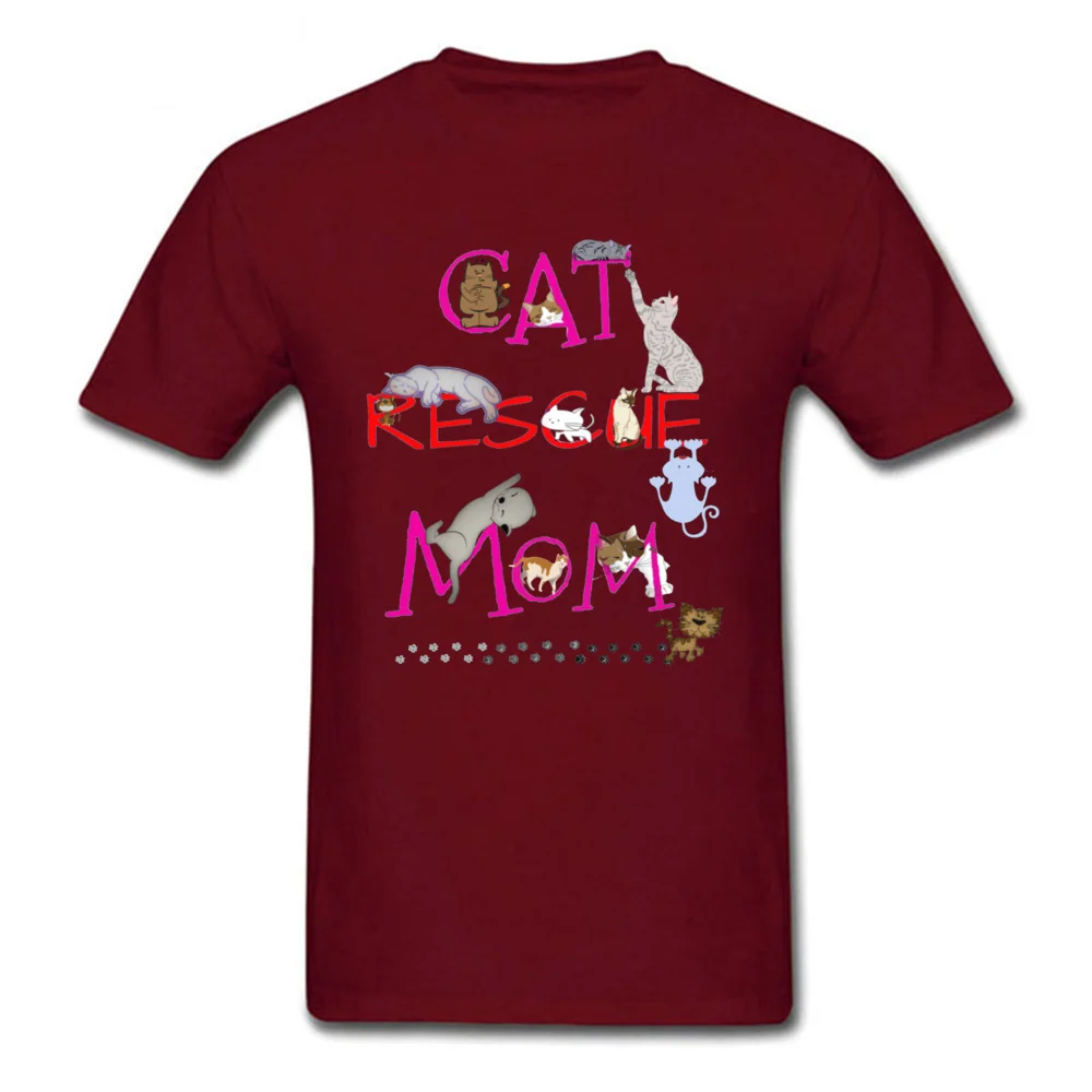 Simple Style Tops T Shirt Prevalent O-Neck Design Short Sleeve 100% Cotton Fabric Mens T-Shirt cosie T Shirt Wholesale Best Cat Rescue Mom Ever 10046 maroon