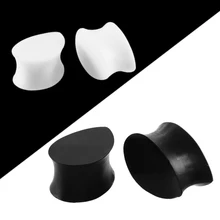 2 шт Силиконовые Беруши Тоннели пирсинг беруши слеза гибкие серьги, Растяжитель расширитель Твердые ювелирные пробки для уха