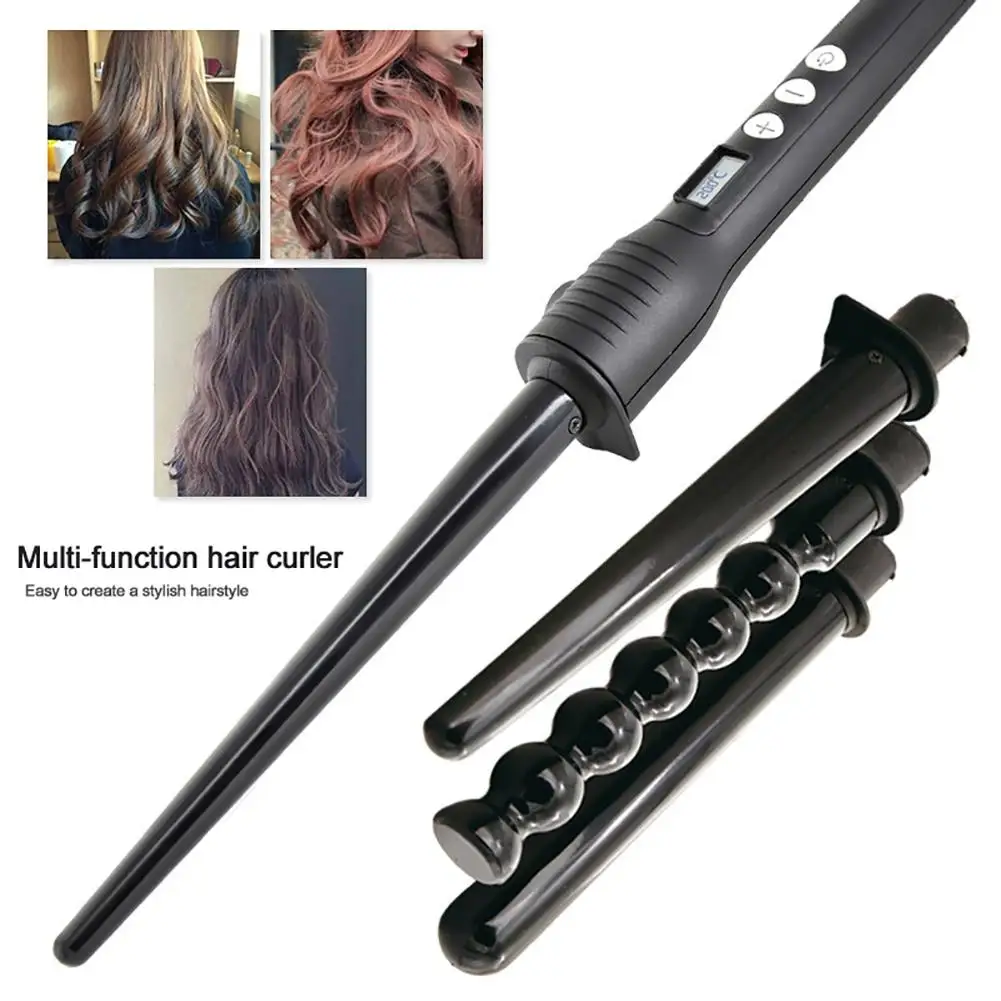 

Kemei KM-4083 Hair Curler Temperature Adjustable Tourmaline Ceramic Curling Iron Best seller