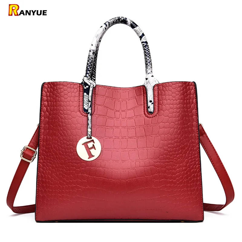 Luxe Women Leather Handbags Big Women Bag High Quality Casual Female