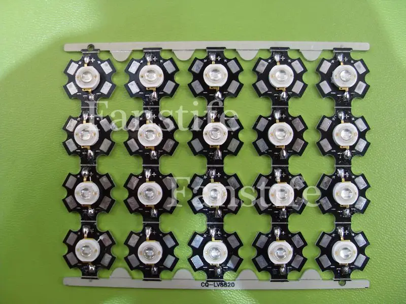 

3W Red Blue Green Yellow White UV Full Spectrum High Power Led with 20mm PCB