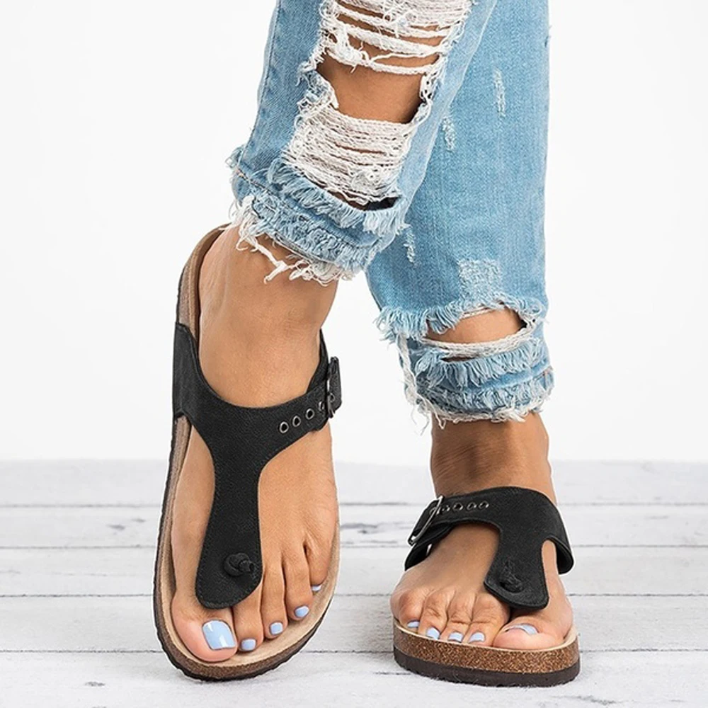 

Women's Sandals Casual Summer New Fashion Flip Flops Slippers Shoes Open Toe Flats Sandals Ladies Comfortable Beach Slippers