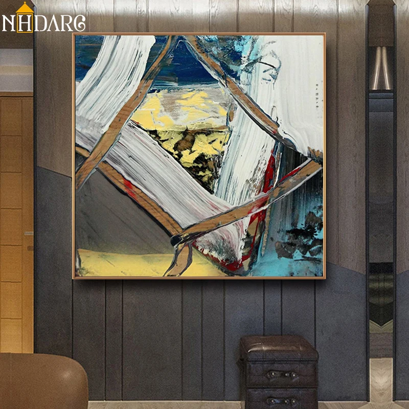 

Modern Fashion Abstract Style Posters and Prints Canvas Painting Wall Art Wall Pictures for Living Room Home Decor Cuadro Square