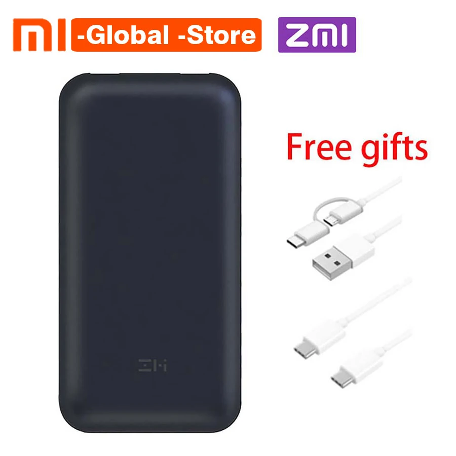 

In Stock Xiaomi ZMI 15000/20000mAh QB815/QB820 USB-C Power Bank USB PD2.0 Powerbank Quick Charge 3.0 Type-C for Macbook Laptop