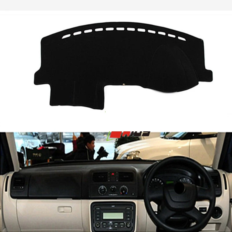 TAIJS-Hot-Selling-Right-hand-drive-car-dashboard-cover-mat-for-Skoda-Fabia-2008-2014-adumbral