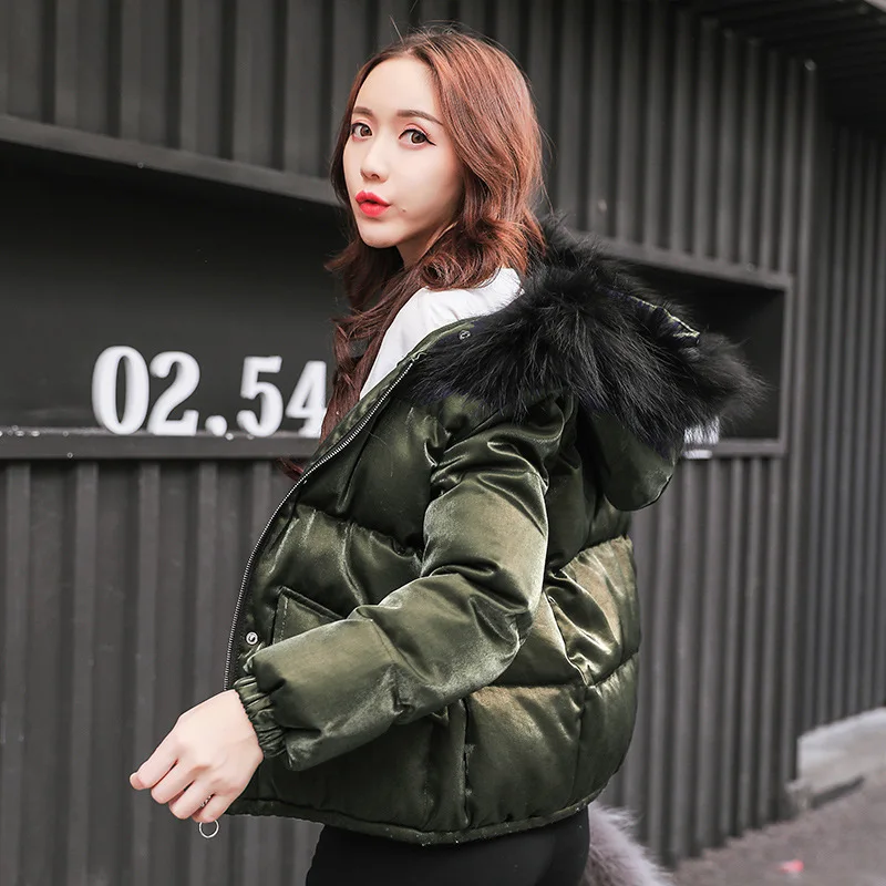 Wonder 2018 new autumn Hooded padded coat winter coat women zipper long sleeve fashion loose casual outwears winter parkas