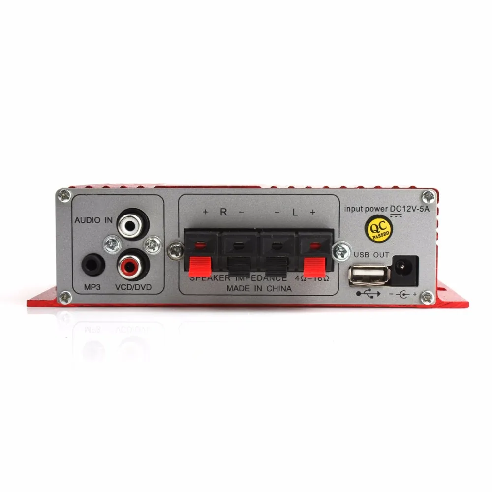 Автомобильный усилитель мощности MA 180 Hi Fi Mini USB 12 В 2 канала режим стереозвука