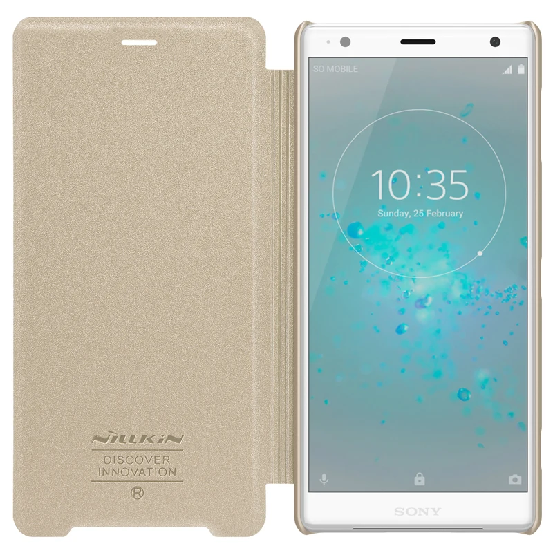 Nillkin Sparkle чехол с откидной крышкой для sony Xperia XZ2 Защитный кожаный мобильного