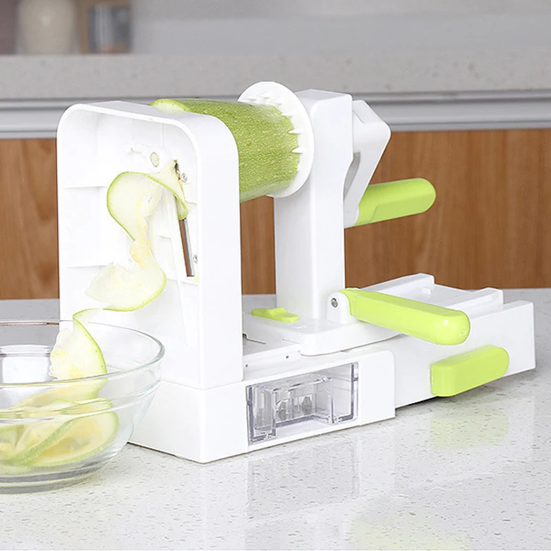 

5 Blade Vegetable Spiralizer Slicer Multifunction Manual Vegetable Cutter Slicer for vip customer