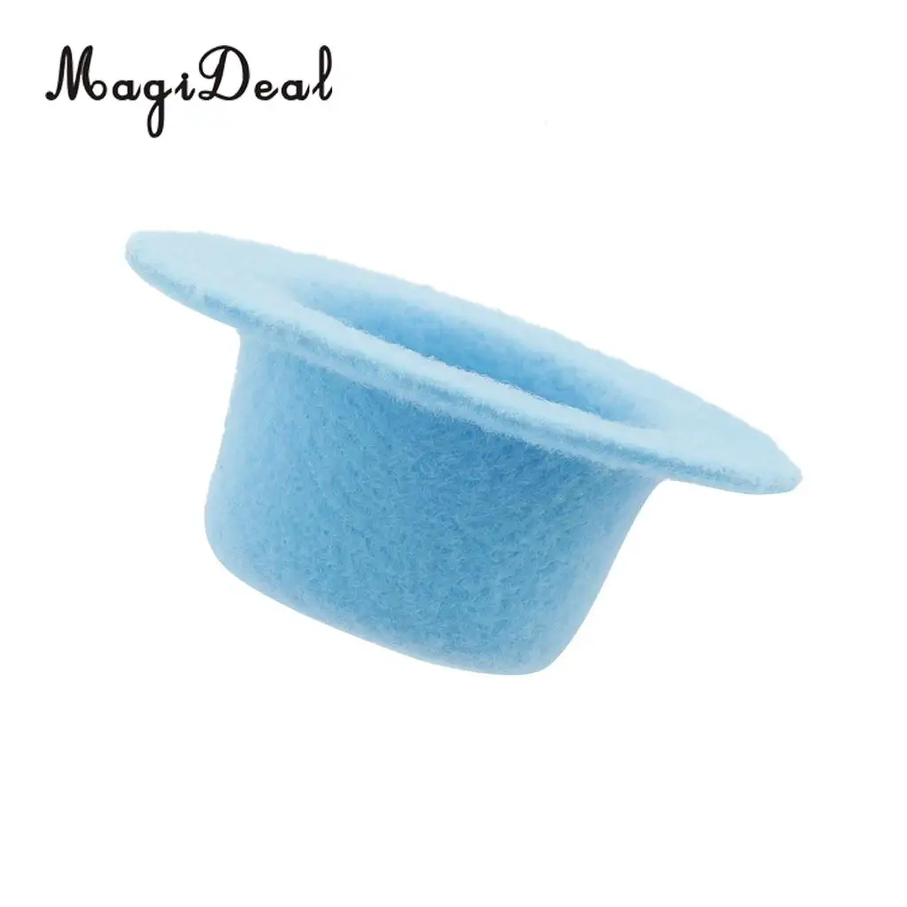 MagiDeal 1Pc 1/12 Scale Dolls House Miniature Bowler Polyester Hat for Party Dance Stage Show Children Lovely Toy Acce 4 Colors