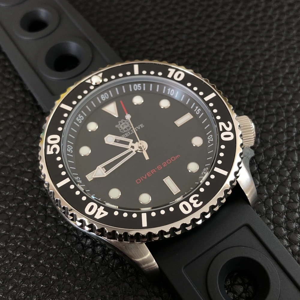 

200M Waterproof divers mens dive watch men sports watches relogio masculino analog quartz watch C3 luminous light