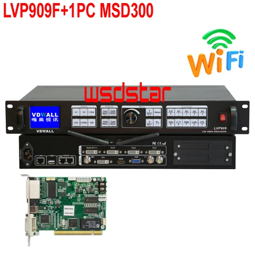 VDWALL LVP909F+ 1 шт. MSD300 светодиодный HD видео процессор входа: SDI/HDMI/DVI/VGA/HDMI/V1/V2 выходы: 4* DVI 3840*2400 LVP909F Лидер продаж