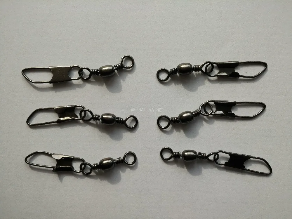 Buy 50pcs 20 black mini Barrel swivels with safety