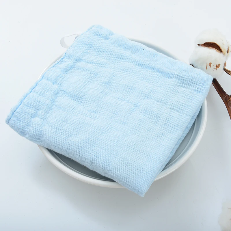 10 шт./лот, новое полотенце из органзы, хлопок, маленькое полотенце для новорожденных, полотенце для лица 25*25 см