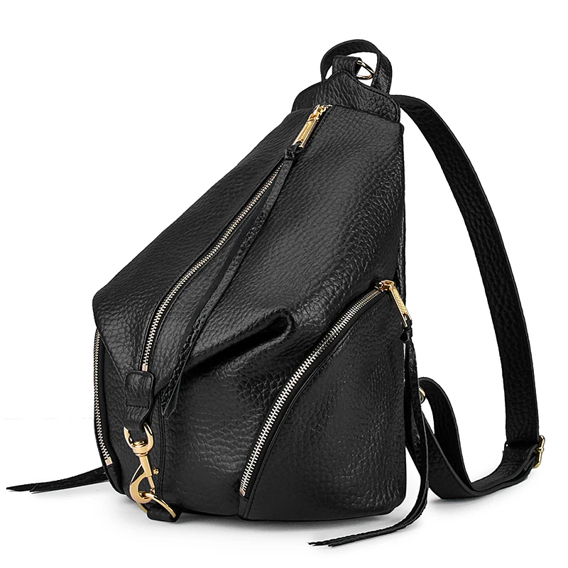 Genuine Leather Tassel Women Bag High Quality Real Leather Lady Bag Multi Zipper Pockets Female Bag Genuine Leather Tassel Women Bag High Quality Real Leather Lady Bag Multi Zipper Pockets Female Bag