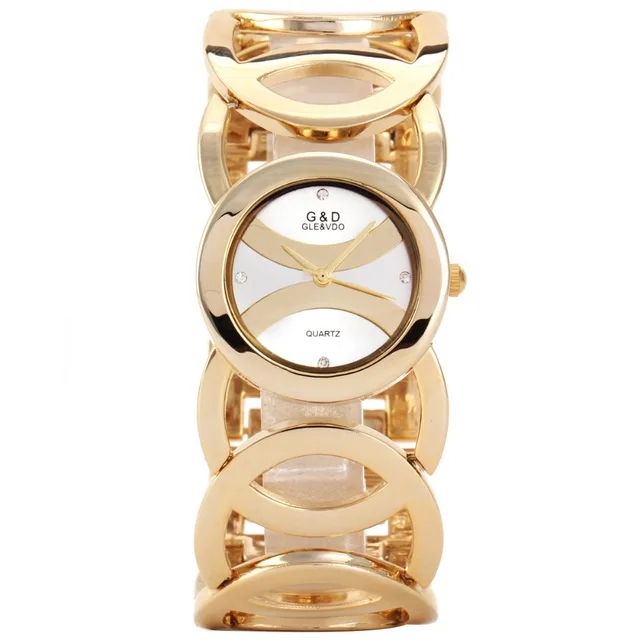 G&D Brand Women's Watches 2017 Gold Luxury Bracelet Watch Ladies Dress Watch Qua G&D Brand Women's Watches 2017 Gold Luxury Bracelet Watch Ladies Dress Watch Qua