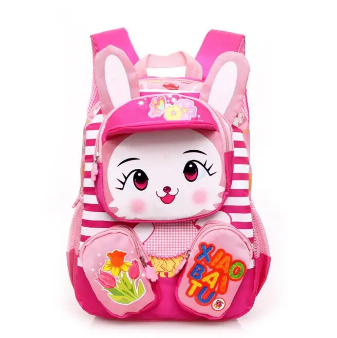 

Primary Children Cartoon School Bags Kids Rabbite Cartoon Backpack boys and girls Waterproof Schoolbags Satchel