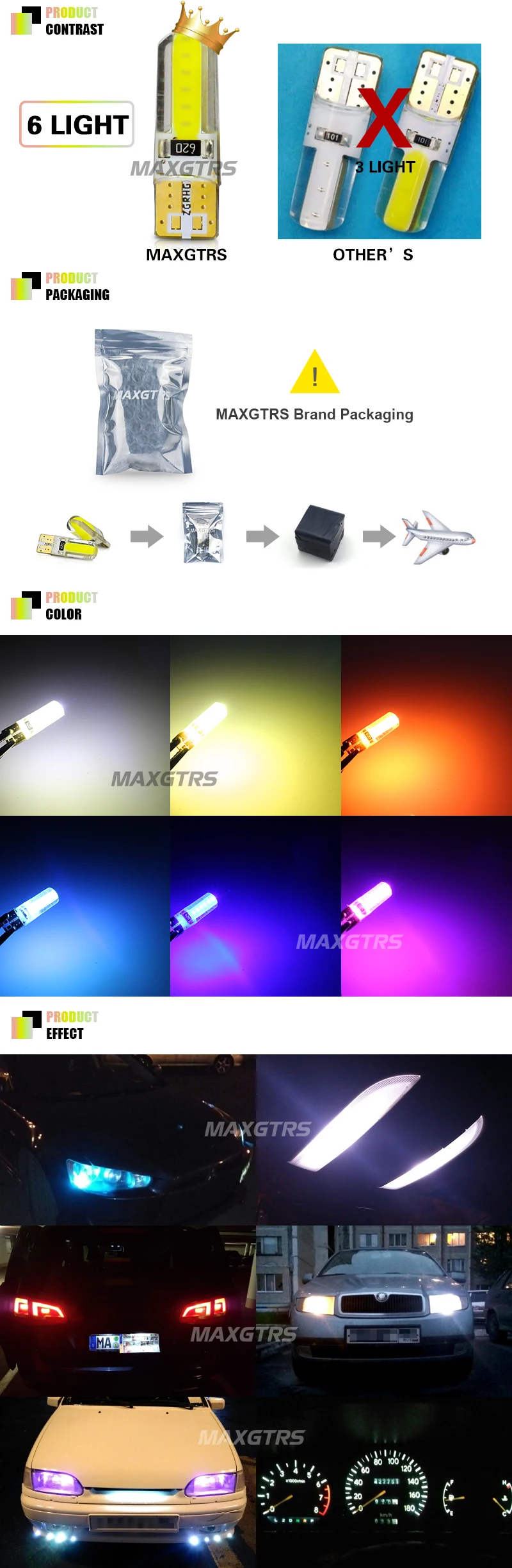 5x Автомобильный светодиодный светильник T10 194 W5W COB+ силиконовый корпус светодиодный светильник s автомобильный боковой клиновидный светильник лампа белый/синий/красный/розовый автомобиль-Стайлинг