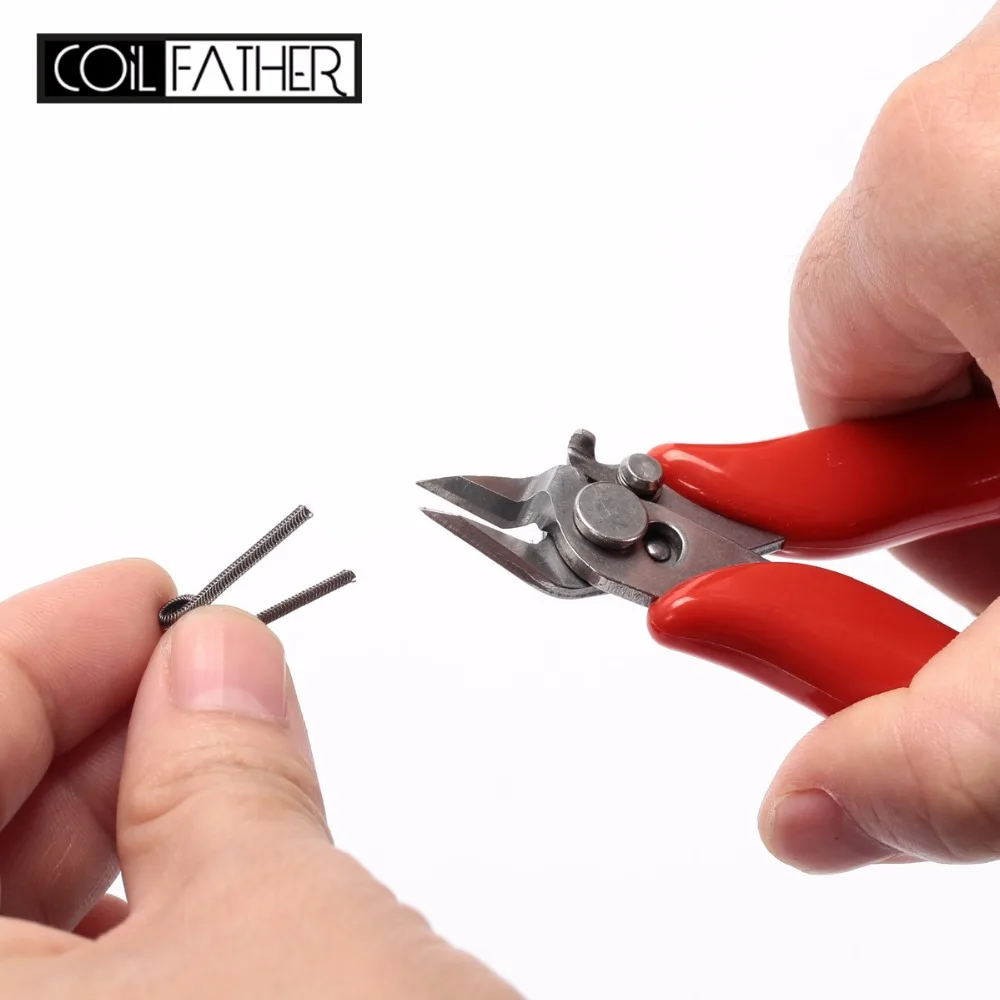

Coil Father Mini Diagonal Pliers CVS Cutter Plier Chrome-Vanadium Steel Wire Cutter Tool for ecig Coil RDA RBA