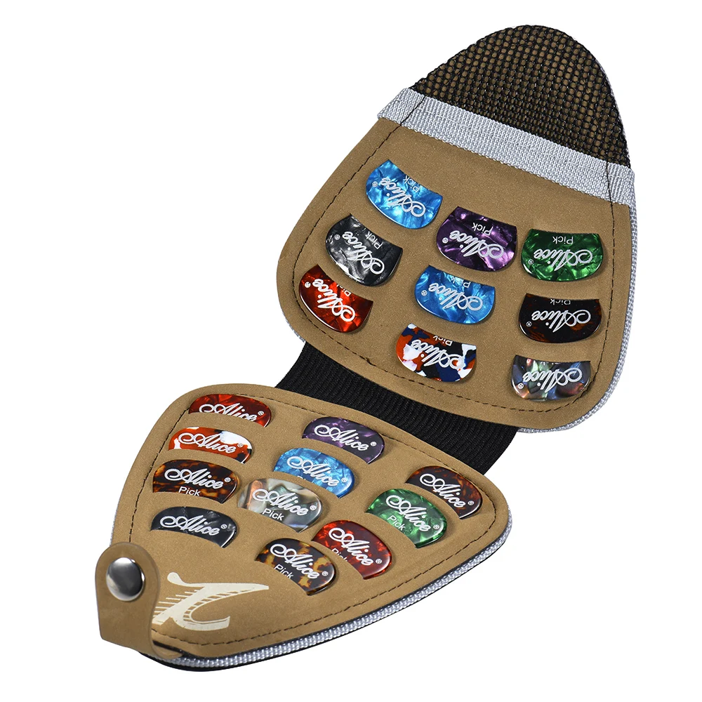 High Quality Guitar Picks Holder Case PU Leather Acoustic Guitar Picks