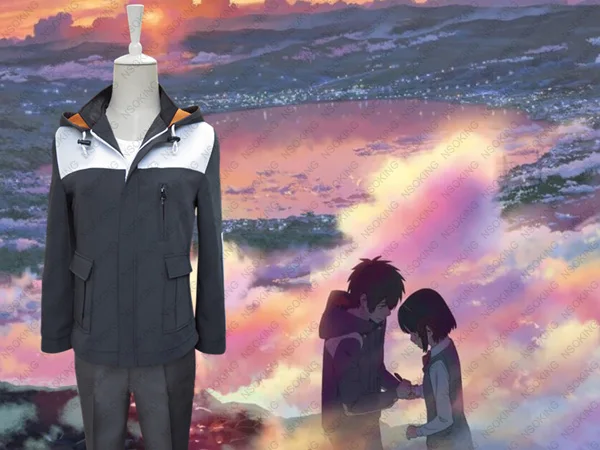 Горячая пленка Kimi no Na wa пальто куртка повседневная униформа ваше имя Тачибана
